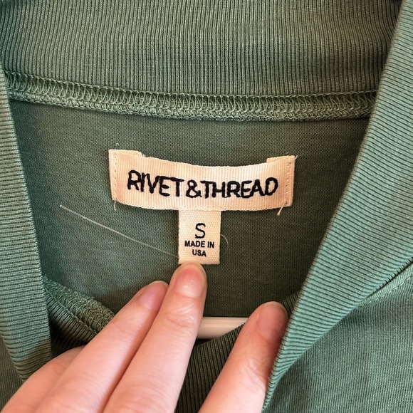 Green Madewell Mock Neck Top - Picture 4 of 4